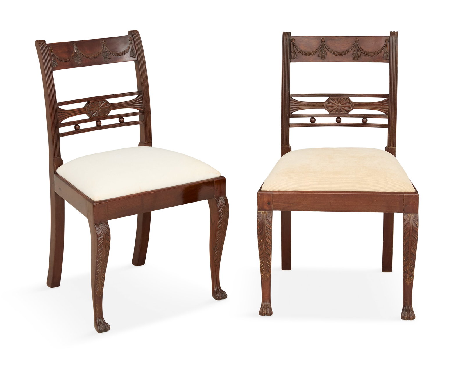 Pair of American Classical Mahogany Side Chairs (1 of 2)
