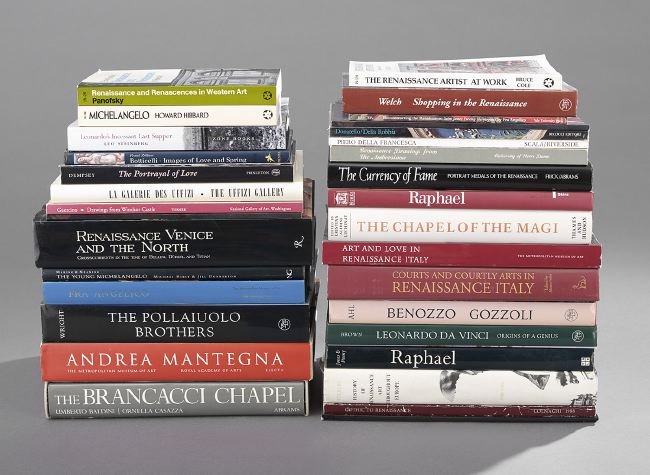 Thirty-Four Reference Books on Renaissance Art: Thirty-Four Reference Books on Renaissance Art, including Howard Hibbard, Michelangelo, Roberto Salvini, La Galerie des Uffizi, Stephen K. Scher, The Currency of Fame: Portrait Medals of the Renaissan