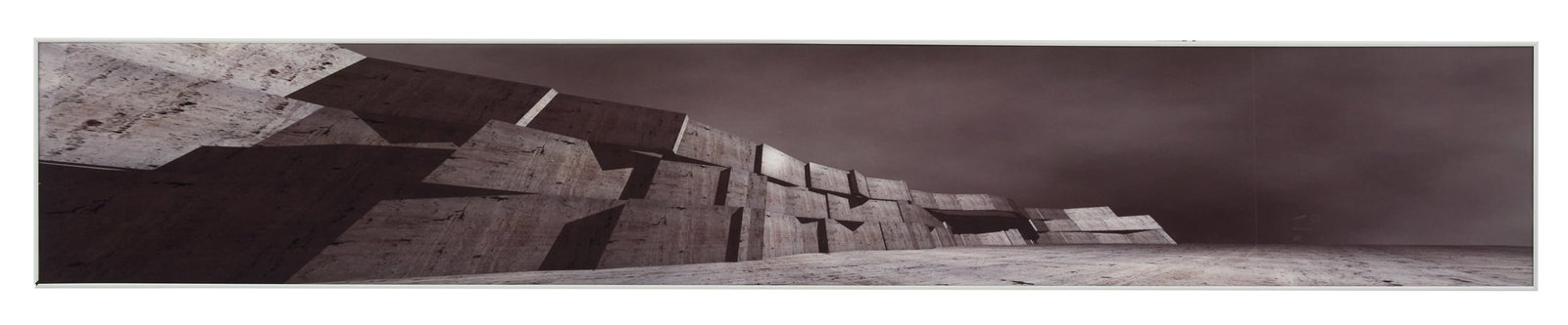 Giacomo Costa (Italian, b. 1970): Giacomo Costa (Italian, b. 1970) "Muraglia n. 2", 1999 cibachrome photographic print under plexiglass and silicone signed, titled and dated on a "Galleria Photology" label en verso. Glazed and framed.