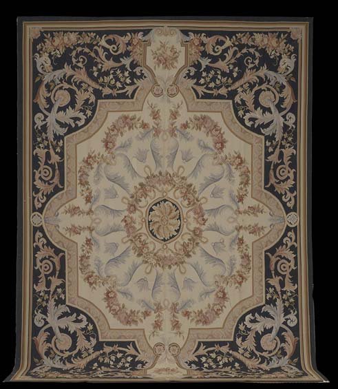 Empire Aubusson Carpet: Empire Aubusson Carpet, 10' x 14'.