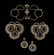 14 Kt. Gold, Garnet & Pearl Earrings & Brooch