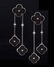 Pair of 18 Kt. Gold, Diamond and Onyx Earrings