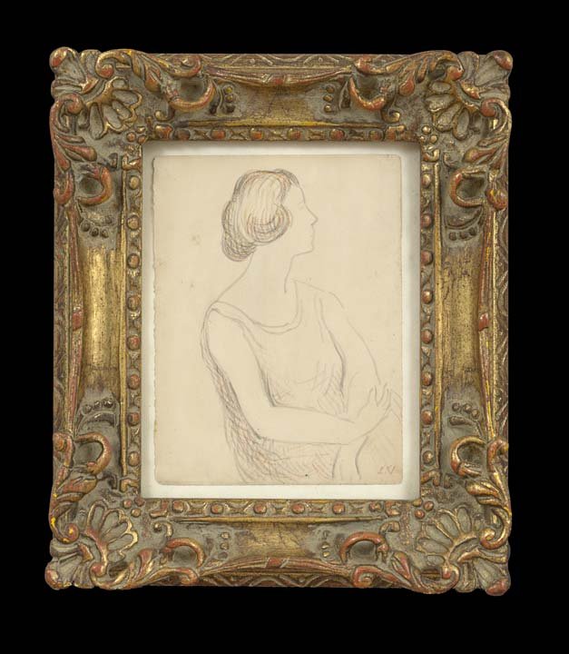 Louis Valtat (French, 1869-1952): Louis Valtat (French, 1869-1952), "Buste de Jeune Femme" and "Seated Woman", two etchings with aquatint and crayon on paper, the latter with an atelier stamp "LV", the former 14-1/2" x 11", the latter