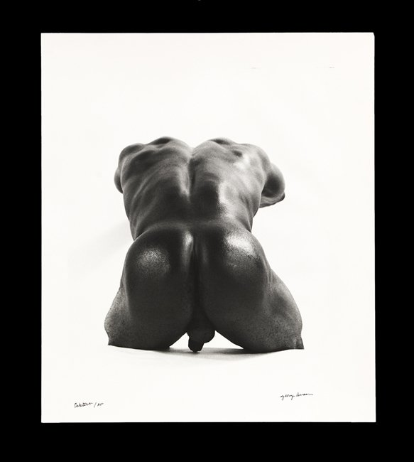 George V. Dureau (USA/New Orleans, b. 1930): George Valentine Dureau (American/New Orleans, b. 1930), "Battiste", silver gelatin print, signed in ink. titled and marked artist's proof, sheet 18-1/2" x 16". Unframed.