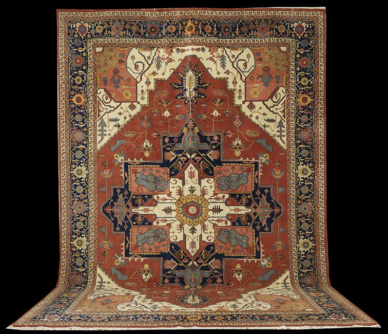 Agra Serapi Carpet: Agra Serapi Carpet, 12' 4" x 18' 5".