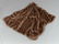 Chocolate Brown Silk Velvet-Lined Sable Throw