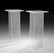 Pair of Mid-Century Modern Lucite Pedestal Tables