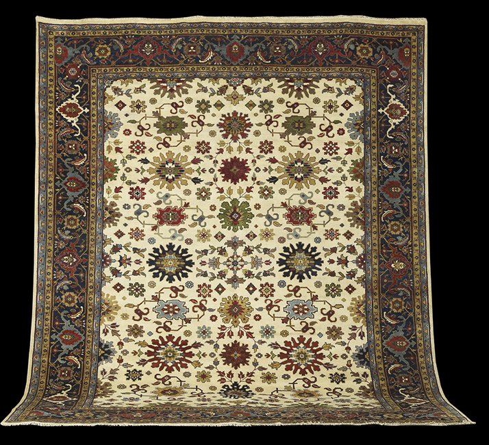 Agra Sultanabad Carpet: Agra Sultanabad Carpet 11' 10" x 14' 10".