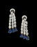 Platinum, 14 Kt., Diamond and Sapphire Earrings