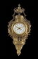 Louis XIV-Style Gilt-Bronze Cartel Clock Set