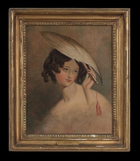 After Thomas Sully (American, 1783-1872): After Thomas Sully (American, 1783-1872), "Blanche Sully", oil on canvas, unsigned, 24" x 20". Presented in a giltwood frame with artist plaque.