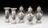 Chinese Famille Rose Five-Piece Garniture Set