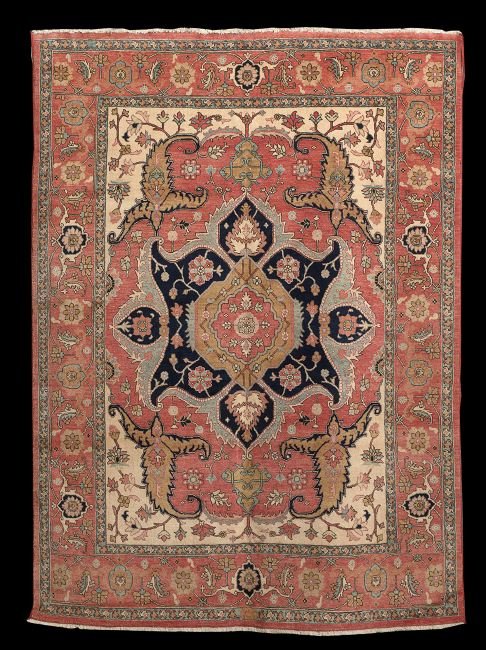 Agra Serapi Carpet: Agra Serapi Carpet, 7' x 9' 8".
