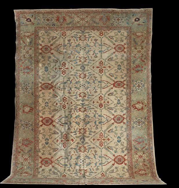 Peshawar Agra Carpet: Peshawar Agra Carpet, 11' 8" x 16' 4".