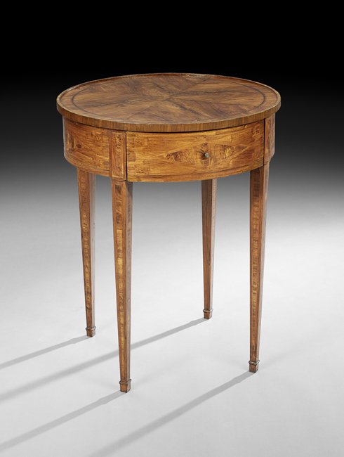 Italian Neoclassical Fruitwood Center Table (1 of 2)