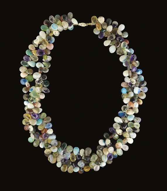 14 Kt. Yellow Gold and Multi-Gemstone Necklace (1 of 1)