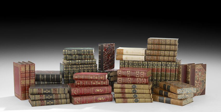 Collection of Fifty-Nine Fine Leather Bindings (1 of 2)