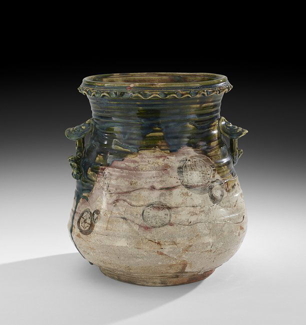 Japanese Pottery Water Jug (1 of 2)