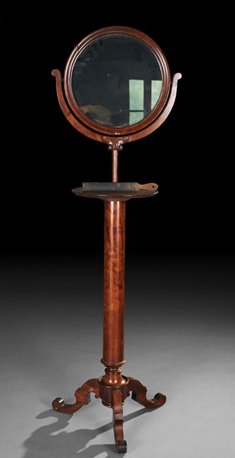 English Mahogany Rococo-Style Shaving Stand (1 of 1)