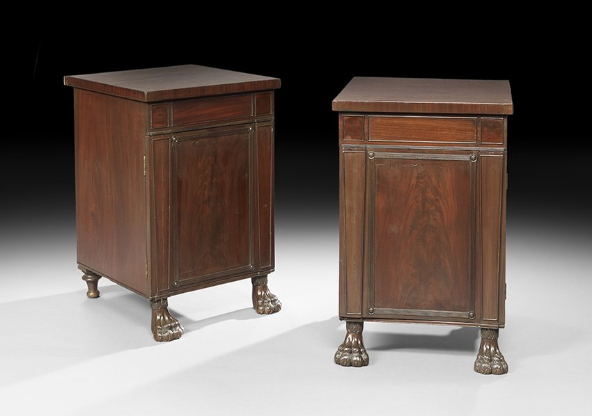 Pair of Late Regency Mahogany Cabinets (1 of 3)