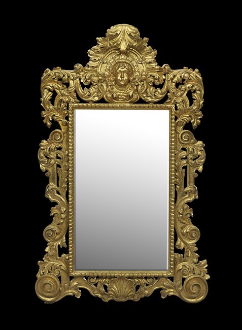 Giltwood Mirror in the Florentine Baroque Style (1 of 1)