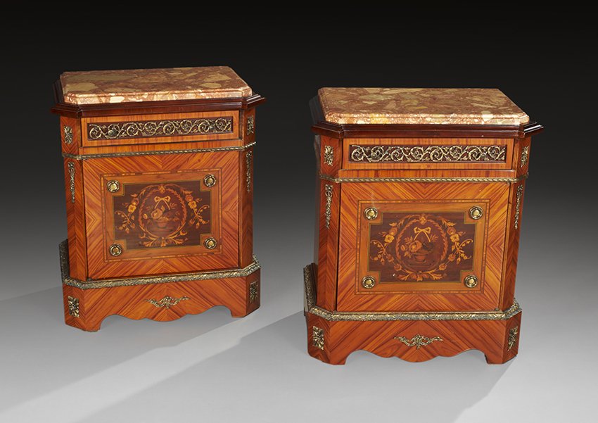 Pair of Contemporary Ormolu-Mounted Side Cabinets (1 of 1)