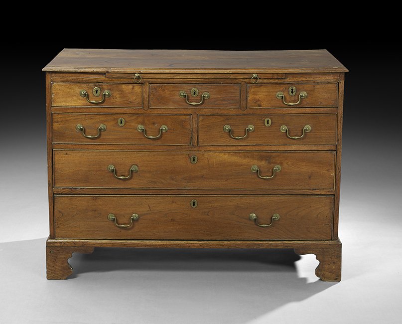 George III Oak Bachelor's Chest (1 of 2)