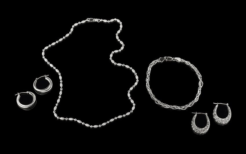 Group of 14 Kt. White Gold Jewelry (1 of 1)