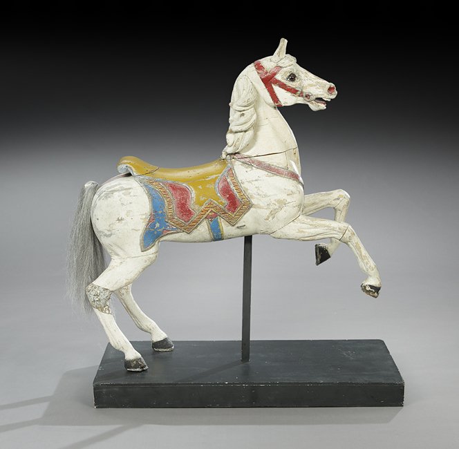 Polychrome Carved Carousel Horse (1 of 2)