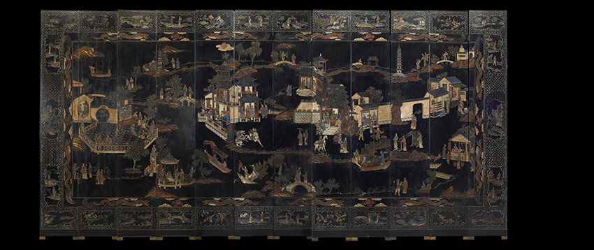 Chinese Twelve-Panel Coromandel Screen (1 of 10)