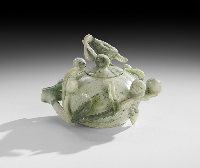 Chinese Carved Jade Box (1 of 2)