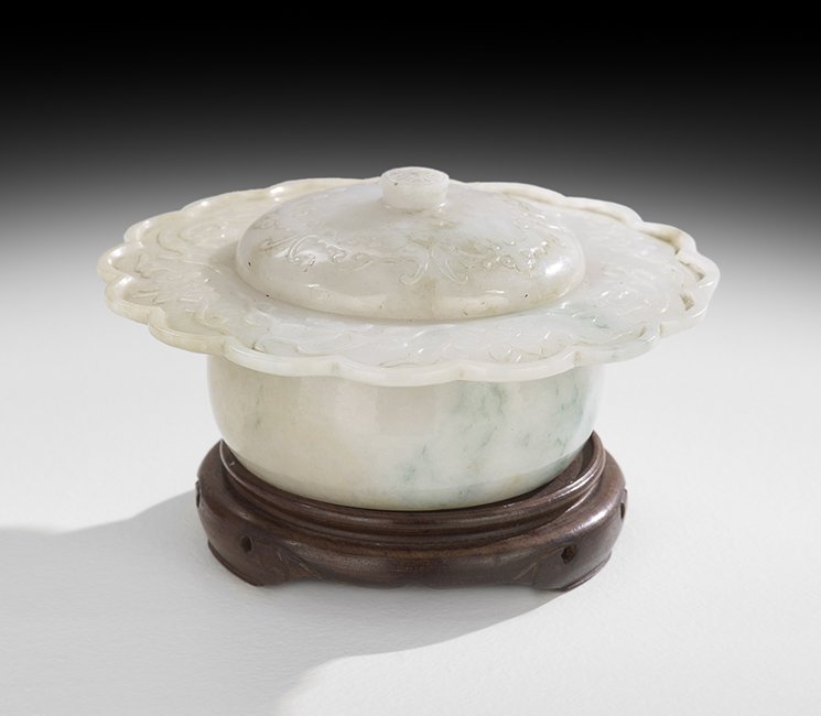 Chinese Carved Jade Wedding Box (1 of 2)