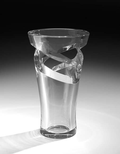 Contemporary Baccarat Crystal "Tornado" Vase (1 of 4)