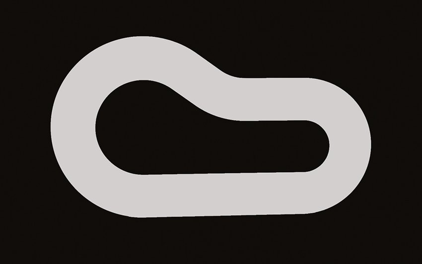 Christian Eckart (Canadian/Houston, b. 1959): Christian Eckart (Canadian/Houston, b. 1959), "Untitled II", 2005, polished aluminum, from the Circuit Painting series, inscribed "Circuit Painting 2 of 6" and initialed en verso, 36" x 78".