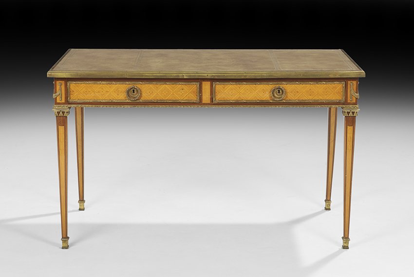 Louis XVI-Style Mahogany Writing Table (1 of 2)