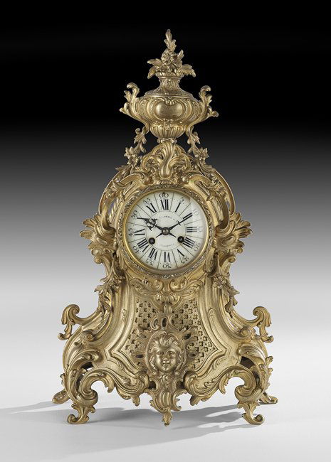 French Bronze Mantel Clock (1 of 2)