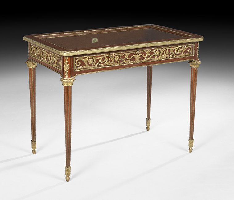 Louis XVI-Style Mahogany Vitrine Table (1 of 3)