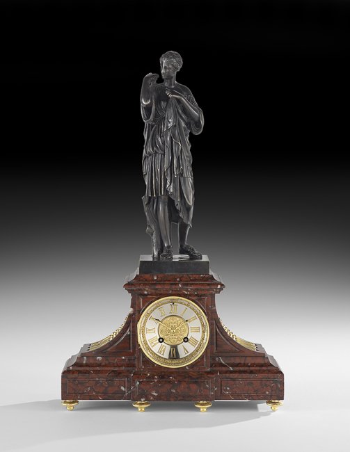 Exceptional Napoleon III Marble Mantel Clock (1 of 2)
