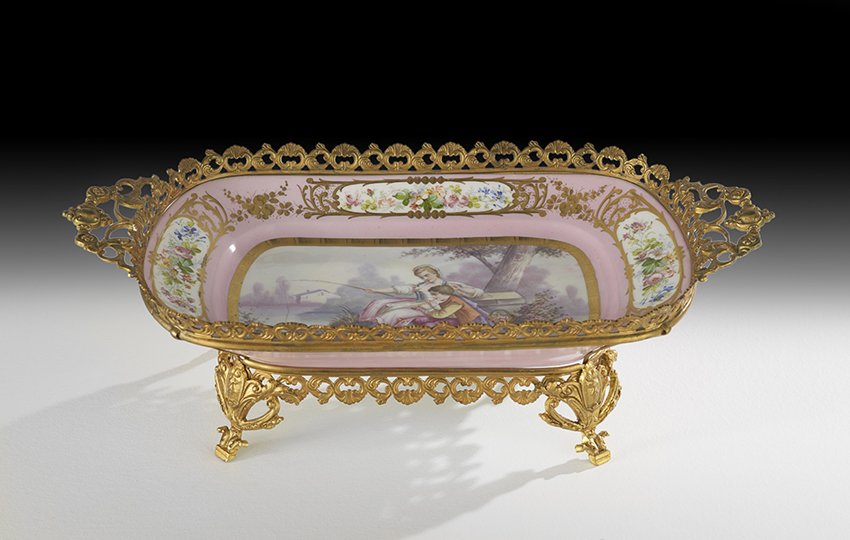 Limoges Porcelain and Gilt-Bronze Centerpiece (1 of 3)