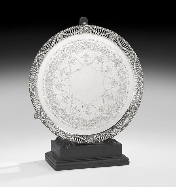 Victorian Sterling Silver Salver (1 of 1)