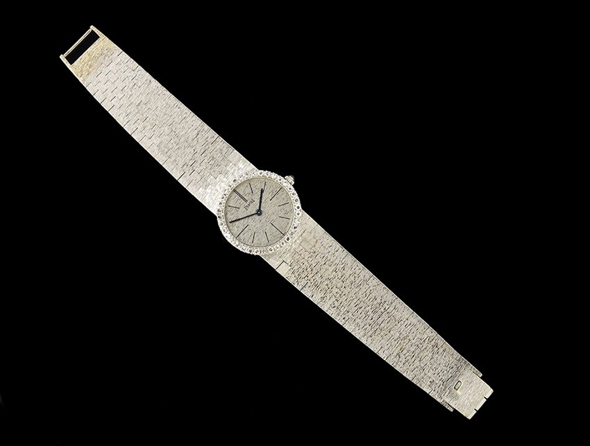 Piaget Lady's 18 Kt. Gold and Diamond Wrist Watch (1 of 1)