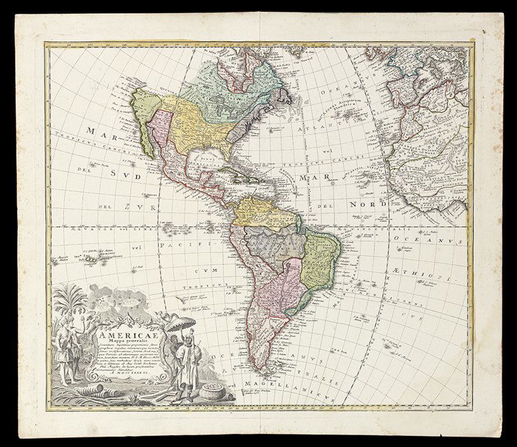 Two Hand-Colored Old World Maps (1 of 4)