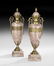 Pair of French Marble and Bronze Garnitures