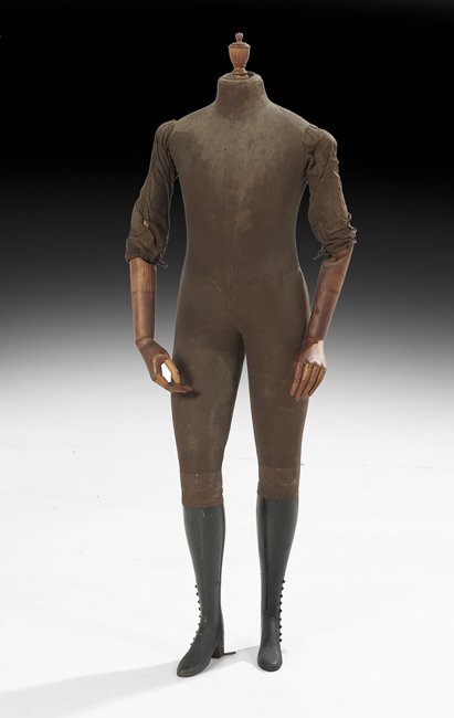 Cloth-Covered Papier-Mache and Wood Mannequin (1 of 1)