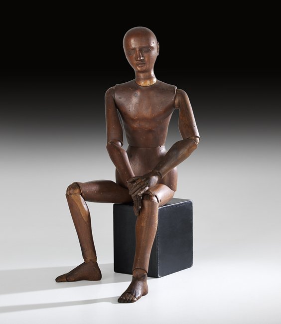 English Carved Pine Artist's Lay Figure (1 of 1)