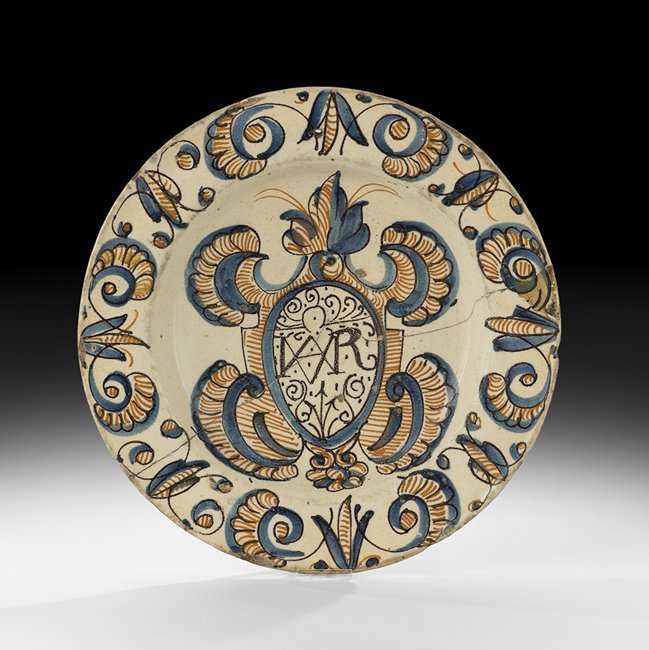 Handsome Majolica Dish (1 of 3)