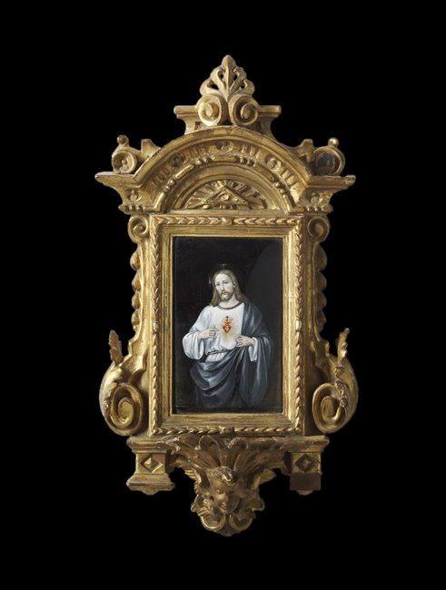 Giltwood and Enamel Holy Water Font (1 of 1)