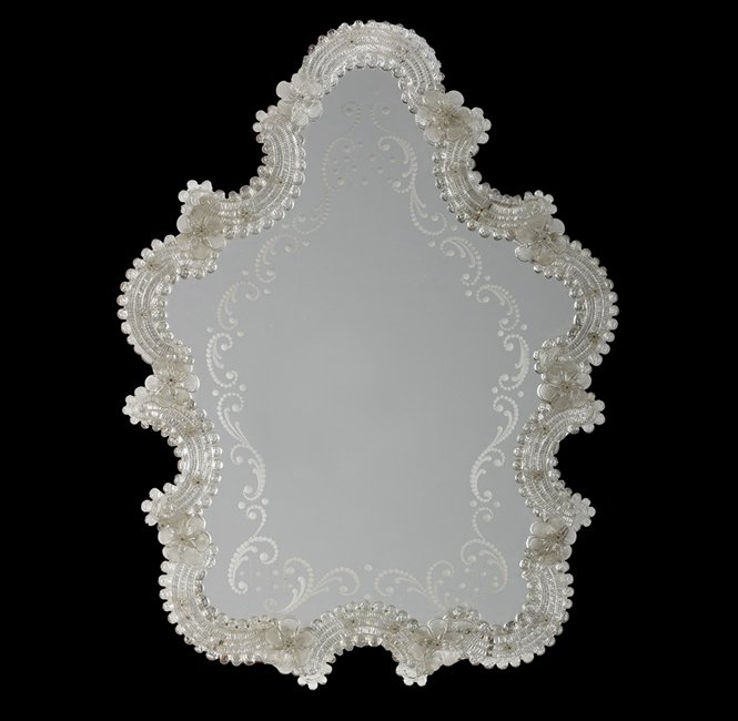 Pair of Venetian Shield-Form Mirrors (1 of 2)