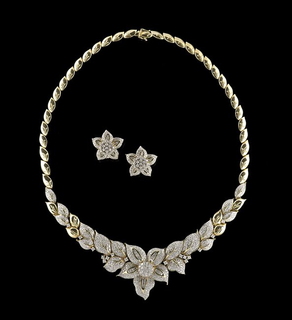 14 Kt. Gold and Diamond Jewelry Suite (1 of 1)