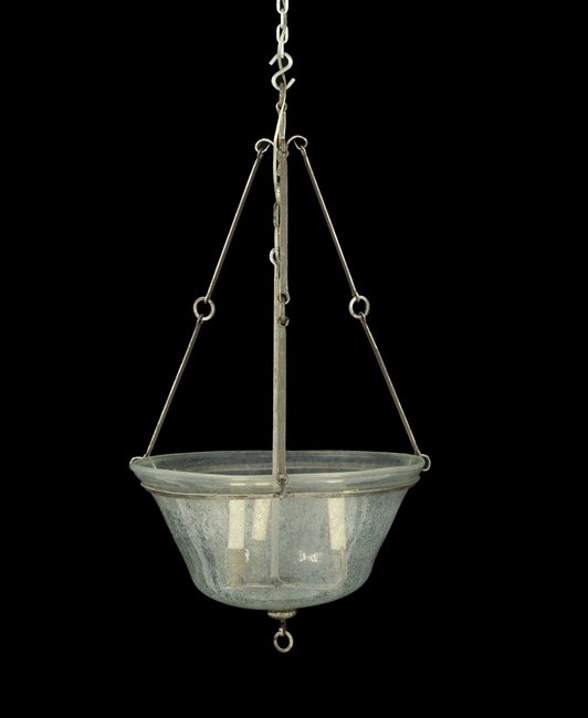 Pair of Antique French Cloche Hall Lanterns (1 of 2)